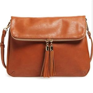 BP. Cognac crossbody bag